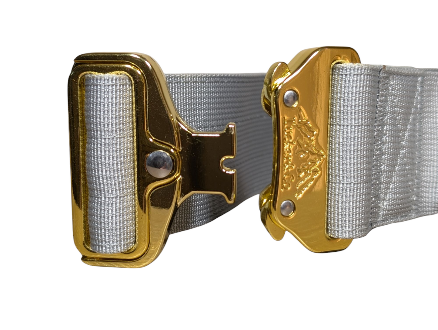 Tucker&Co London Tactical Collar with Handle in Light Grey.