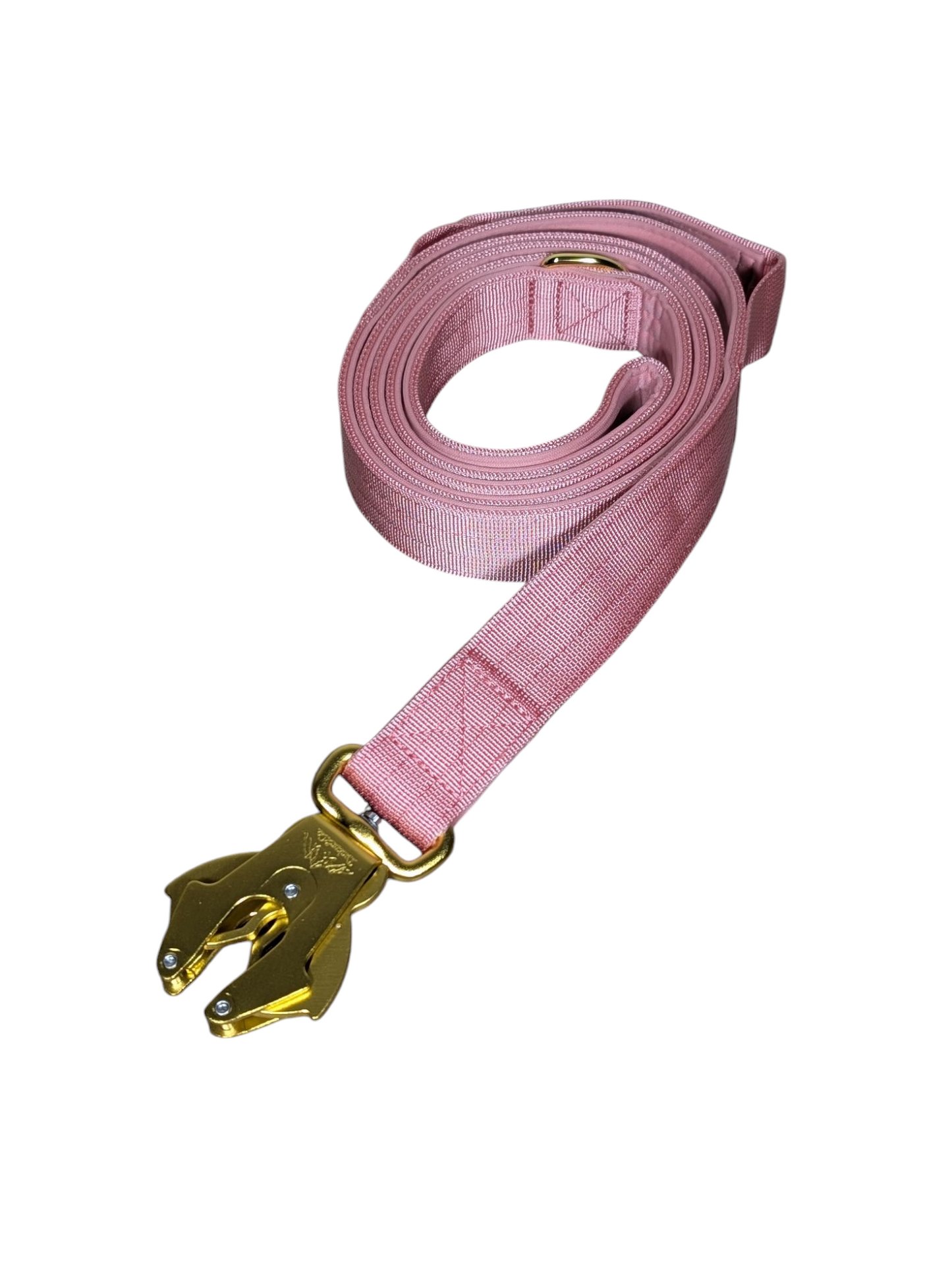 Tucker&Co London 1.5m Double Handled Tactical Frog Clip Lead in Soft Pink.