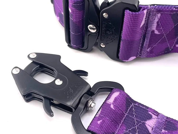 Tucker&Co Camo Purple full matching set - Collar Lead & Harness