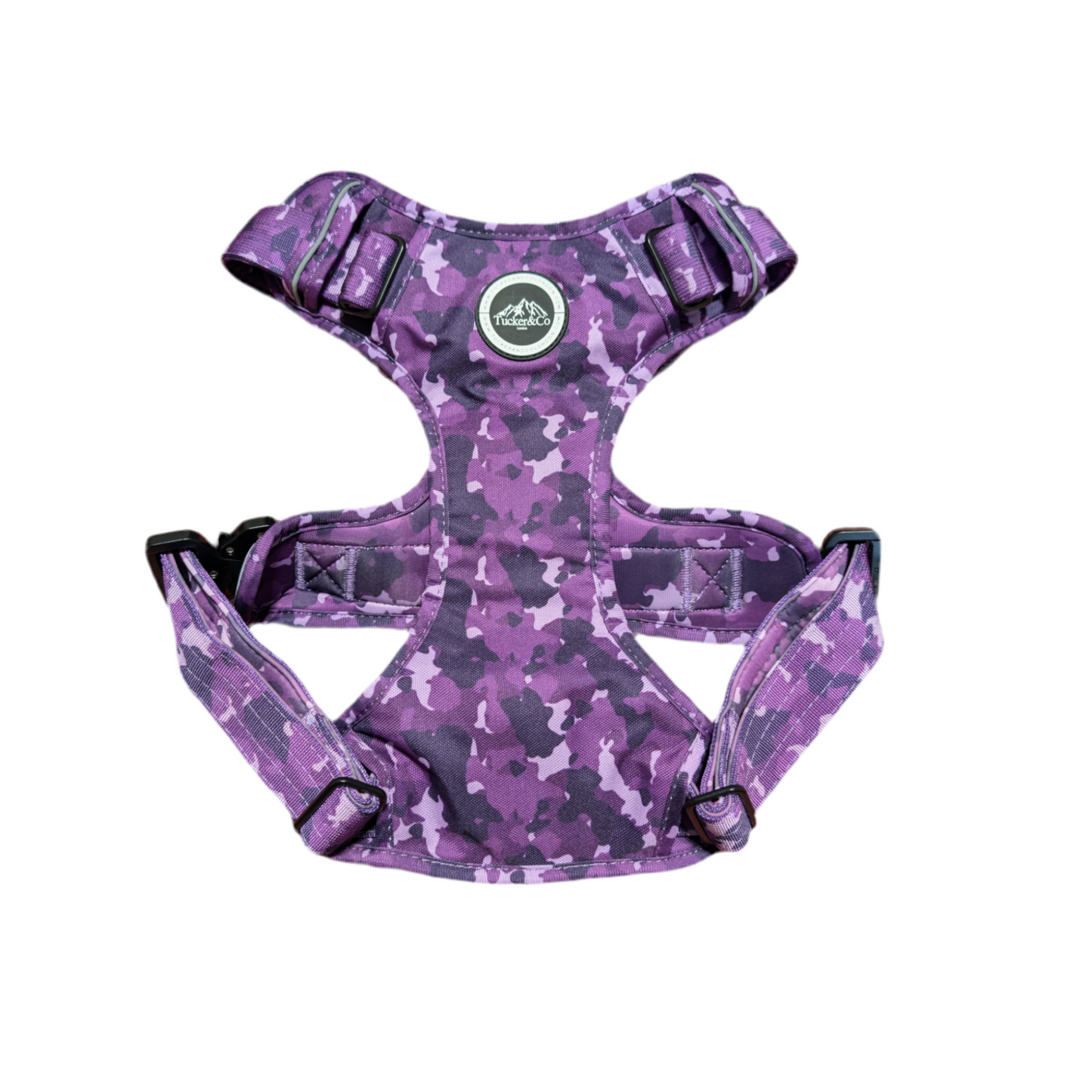 Camo Purple & Black Harness