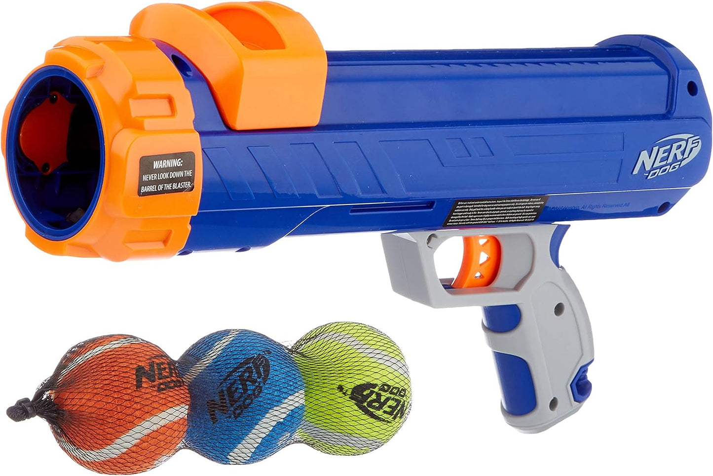 Dog nerf gun with 3 tennis balls