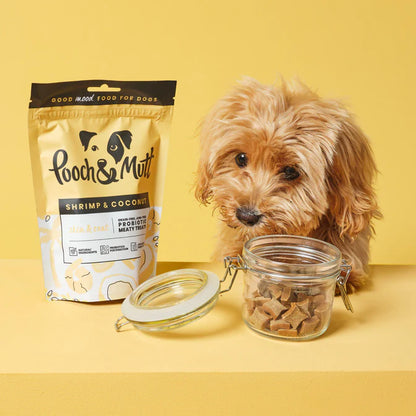 Pooch&Mutt Skin & Coat Probiotic Meaty Treats Shrimp and Coconut