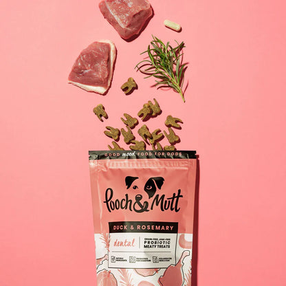 Pooch&Mutt Dental Probiotic Meaty Treats Duck and Rosemary