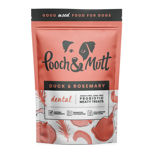 Pooch&Mutt Dental Probiotic Meaty Treats Duck and Rosemary