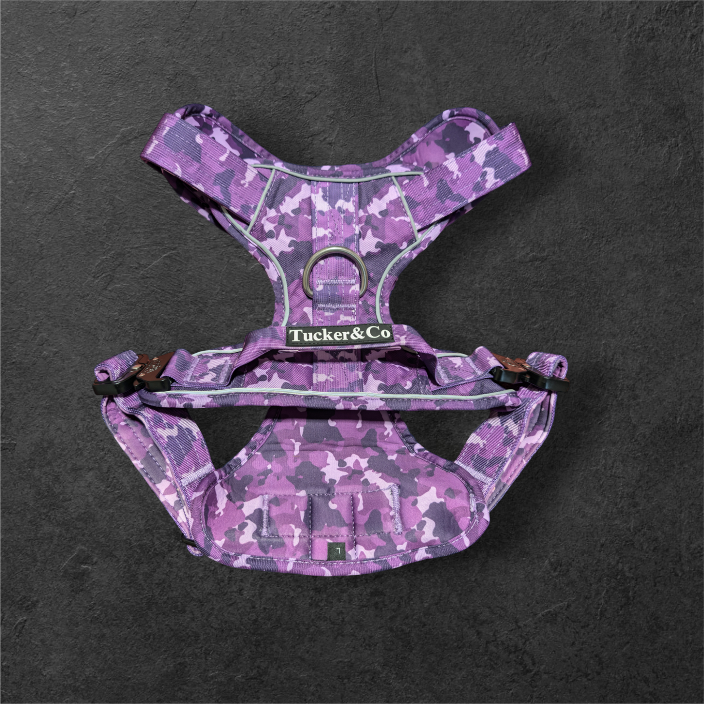 Tucker&Co Camo Purple full matching set - Collar Lead & Harness