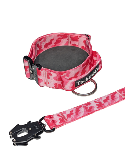 TUCKER & CO CAMO PINK COLLAR AND LEAD