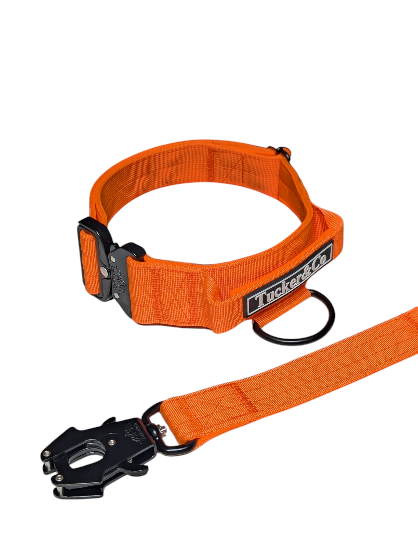 TUCKER & CO ORANGE COLLAR AND LEAD