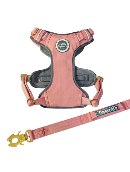 SOFT PINK TACTICAL HARNESS AND LEAD