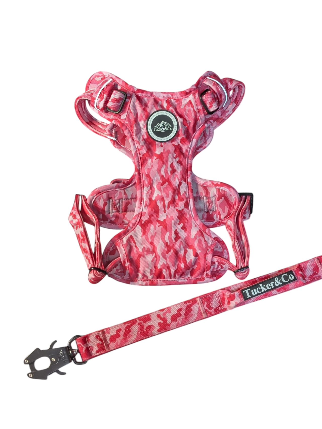 CAMO PINK TACTICAL HARNESS AND LEAD