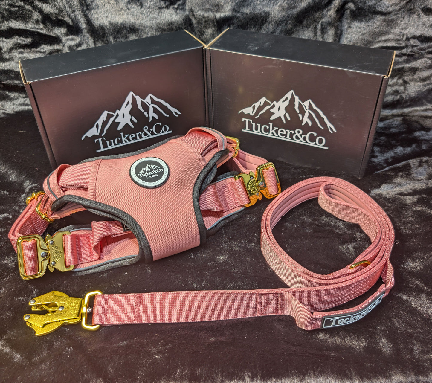 SOFT PINK TACTICAL HARNESS AND LEAD