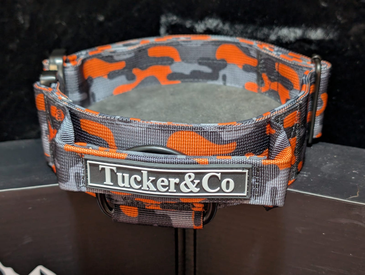 Tucker&Co Camo Orange full matching set - Collar Lead & Harness