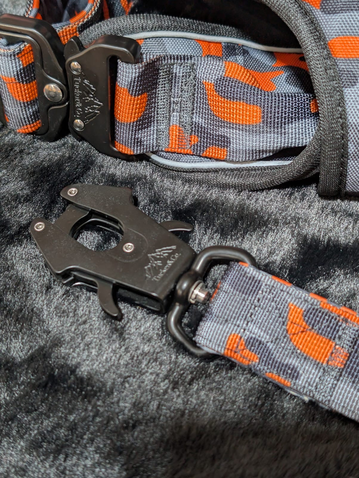 Tucker&Co Camo Orange full matching set - Collar Lead & Harness