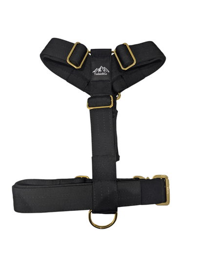 Black Tri Harness Anti Pull - Adjustable with Handle