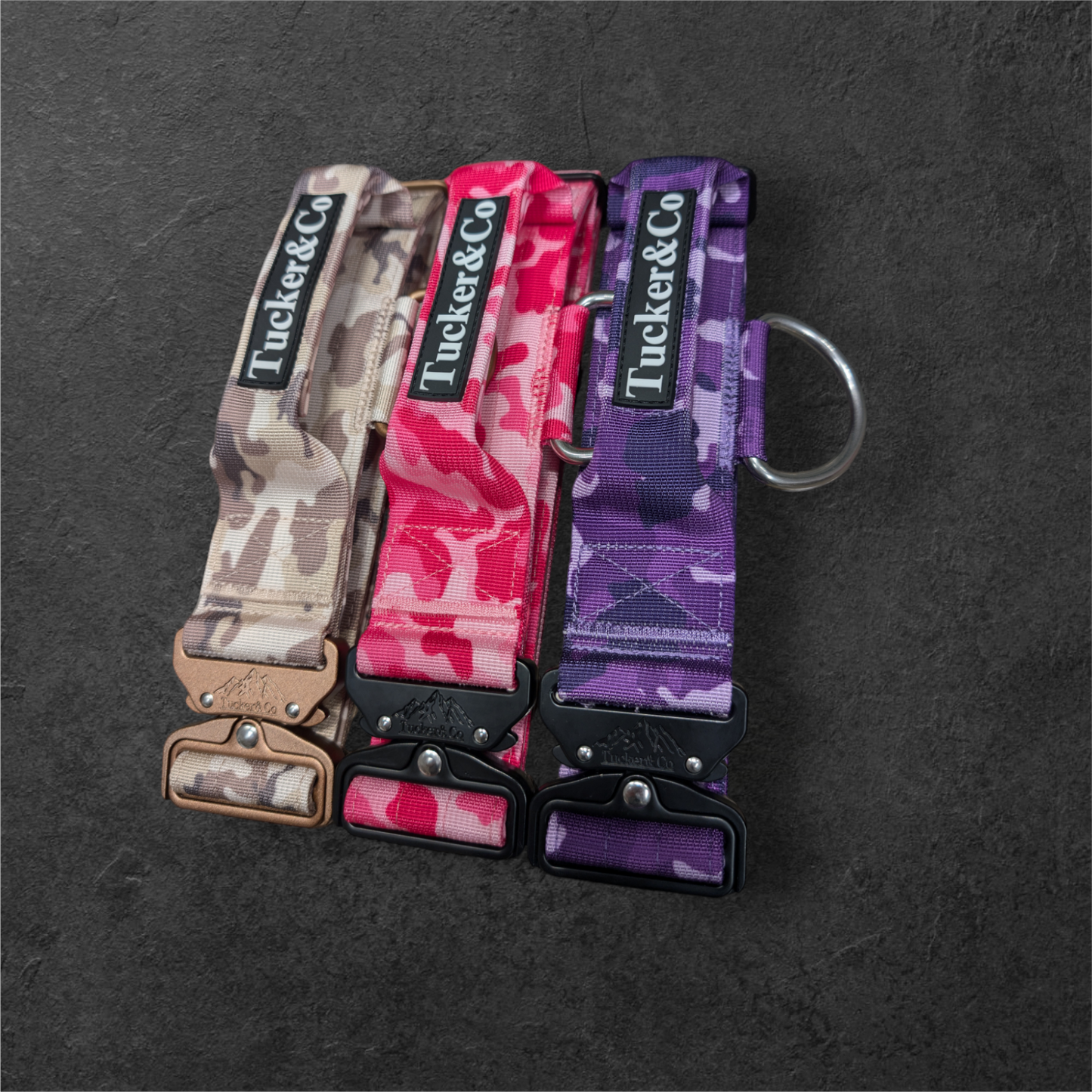 Tucker&Co Camo Purple full matching set - Collar Lead & Harness