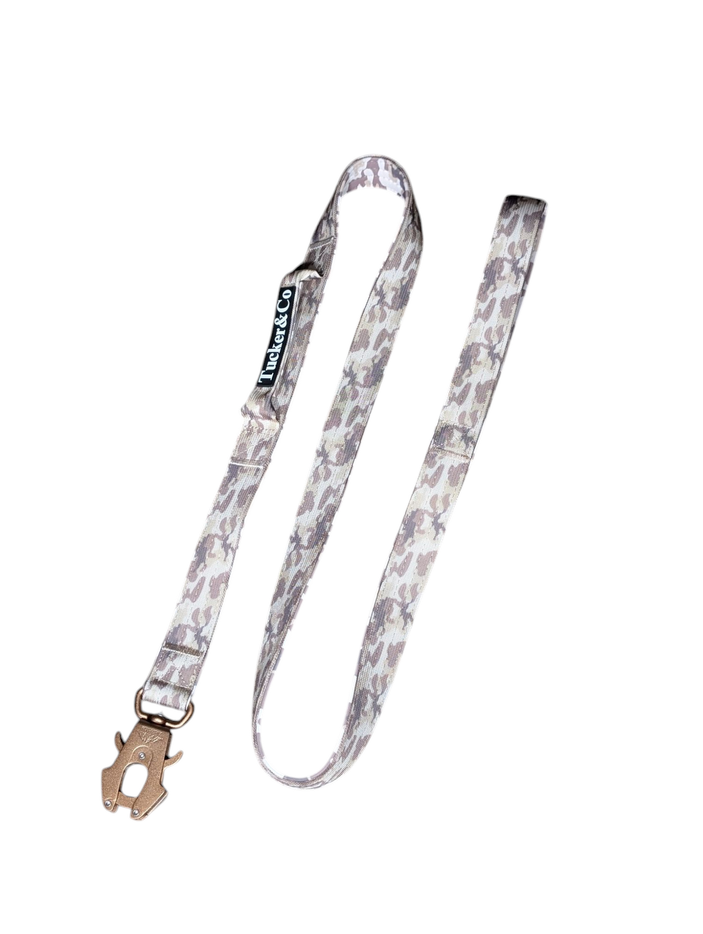 Tucker&Co London 1.5m Double Handled Tactical Frog Clip Lead in Camo Desert.